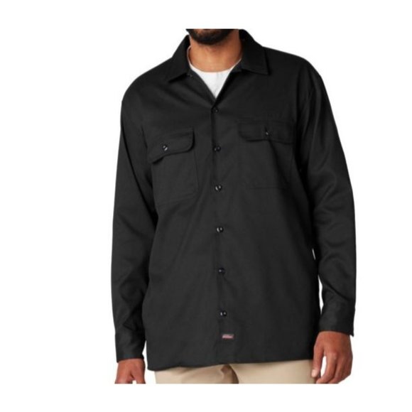 Genuine Dickies Men's FLEX Long Sleeve Work Shirt, Temp Control Cooling - Picture 1 of 3